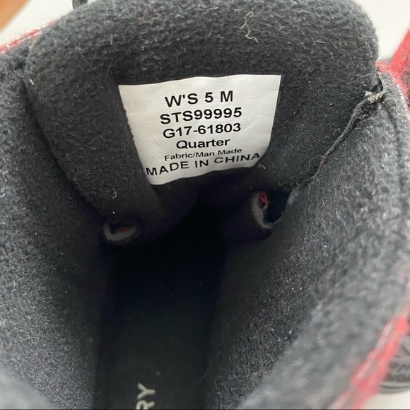 Sperry Top Sider Saltwater Duck Boots Back Zip Plaid Women's Size 5 M - Picture 8 of 9